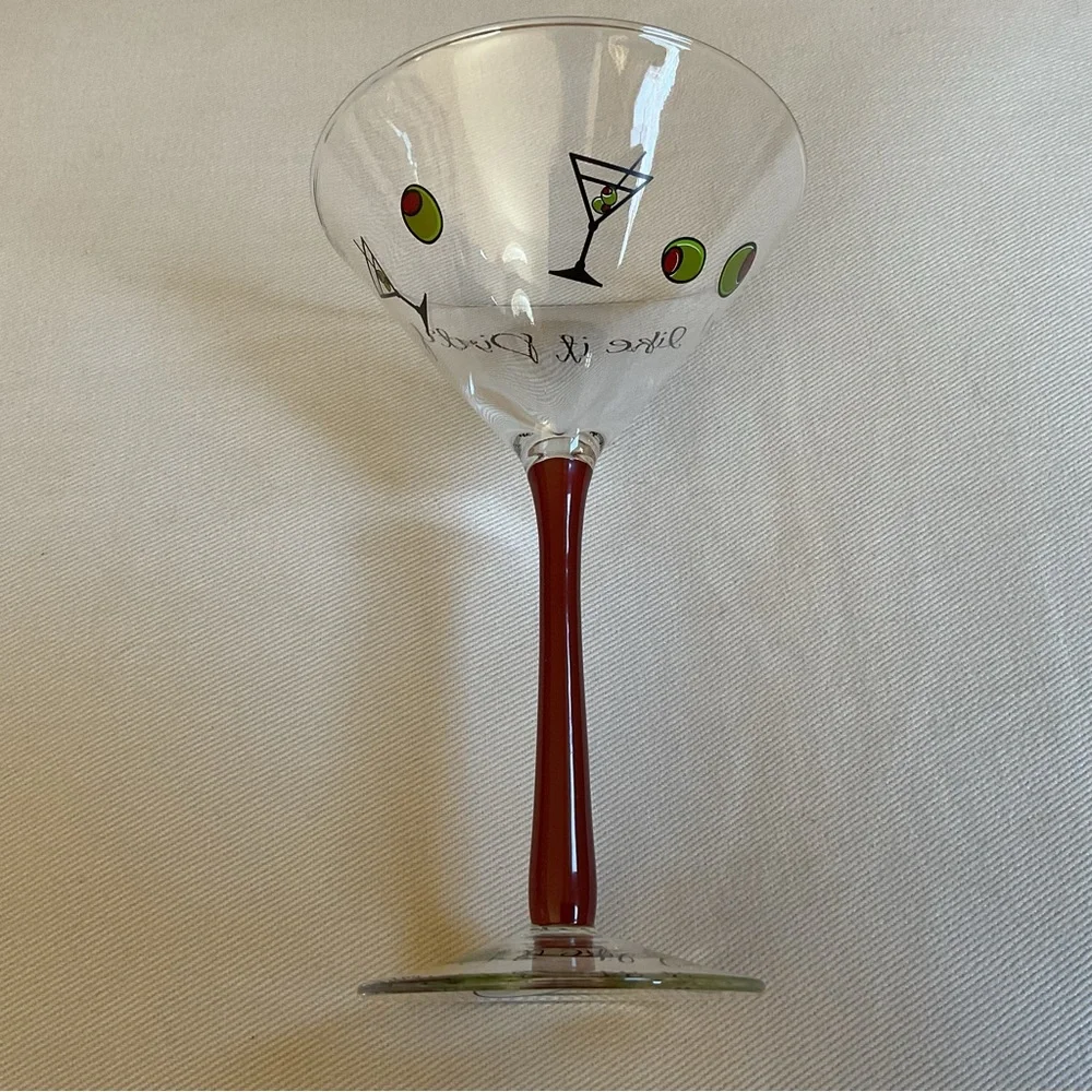 Minx Collector's Martini Glass 6 oz “I Like It Dirty”